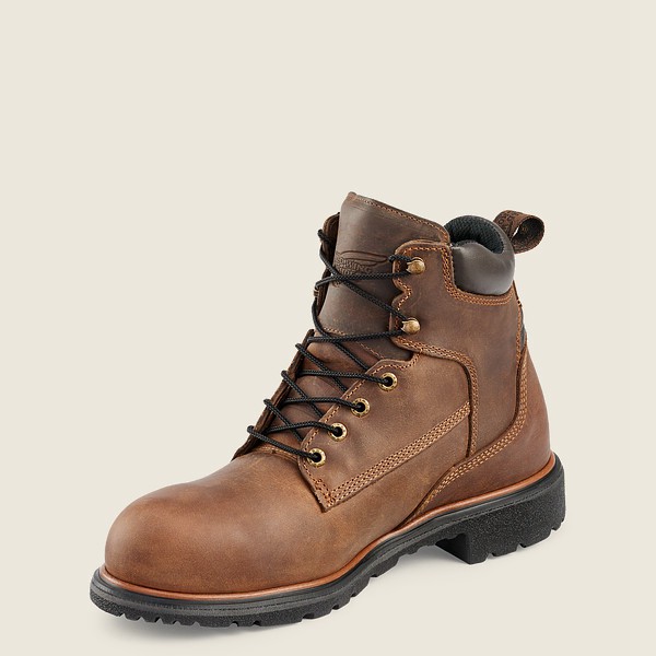 Red Wing Work Boots Mens Brown - Dynaforce® - 6-inch Soft Toe - 1452978-DO